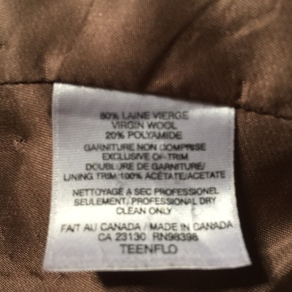 Veste TeenFlo En Laine - Taille 2 - Rouge Vif - Occasion Très Bon état